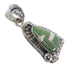 Turquoise And Opal Silver Flower Pendant YX77633
